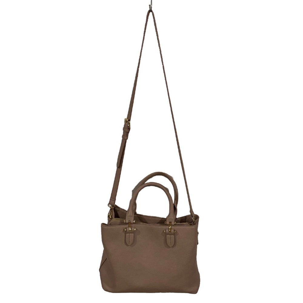 Miztique Purplish Pink Vegan Leather Convertible Crossbody  / Satchel Bag